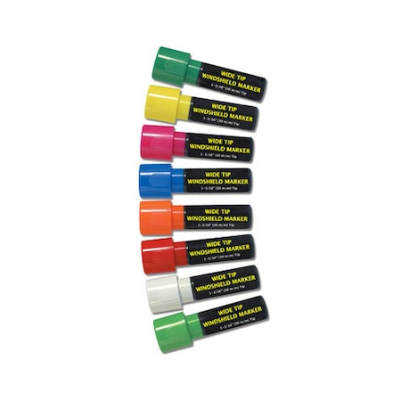 Car Dealer Depot Wide Tip Windshield Markers: Blue 956-BL